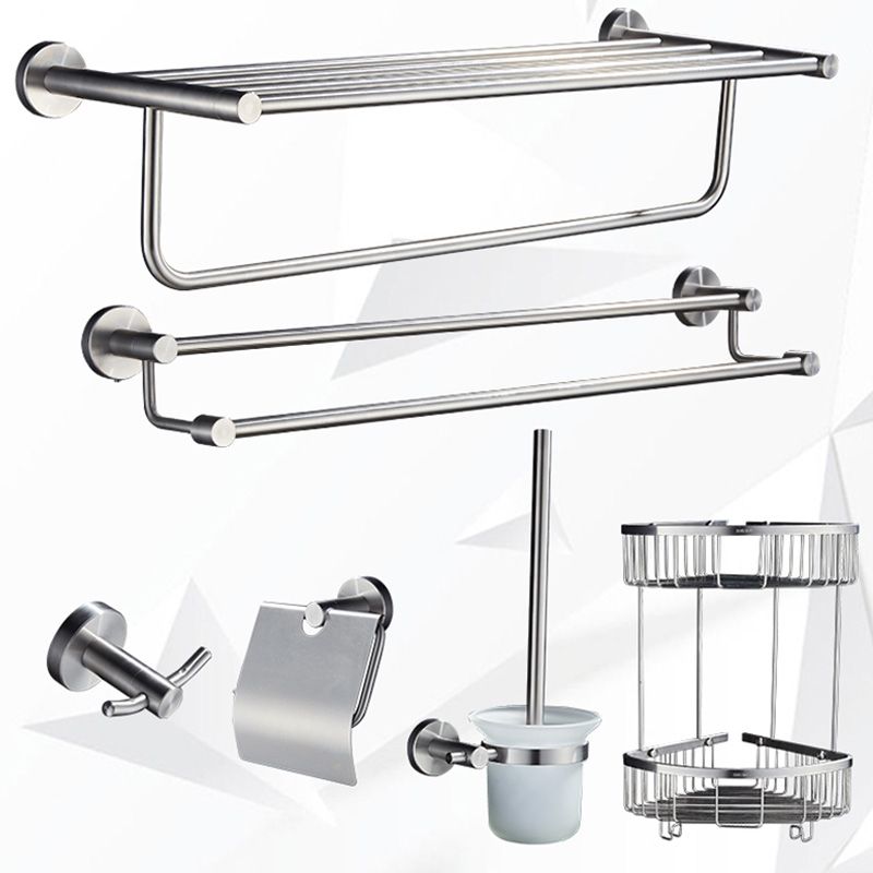 Lisslune | Chrome Traditional Bathroom Accessories Set Stainless Steel Bathroom Set