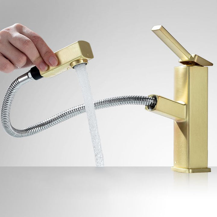 Lisslune | Glam Style Faucet Single-Handle Centerset Faucet with Swivel Spout
