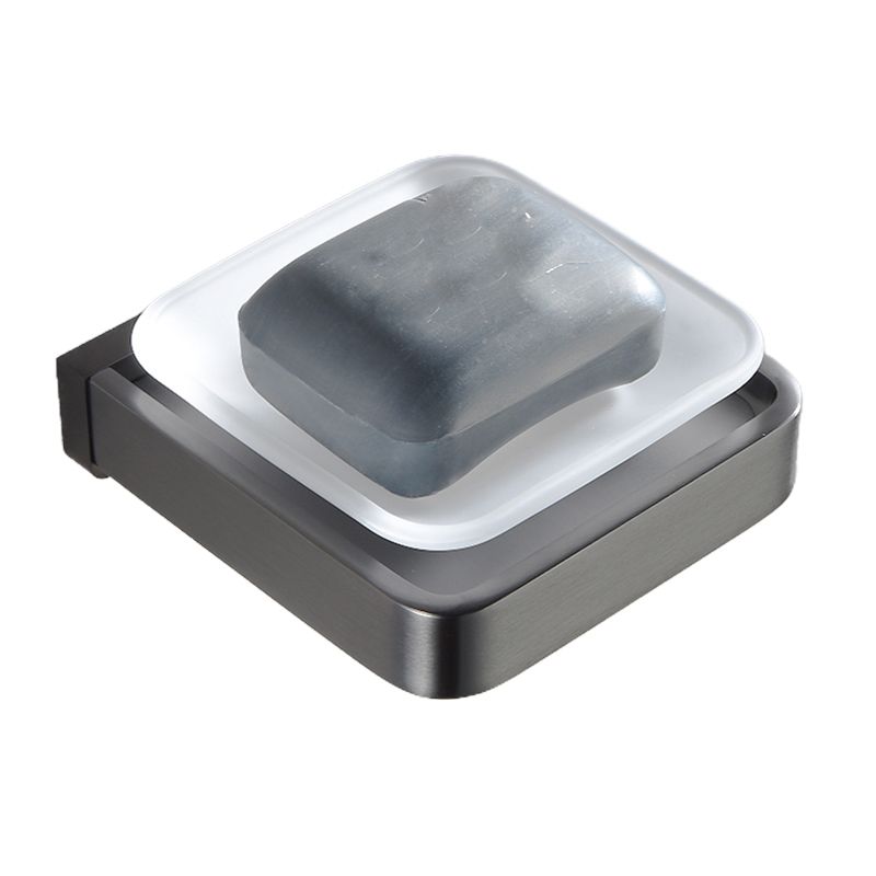 Lisslune | Gray metal modern bathroom accessories as a single item or as a set