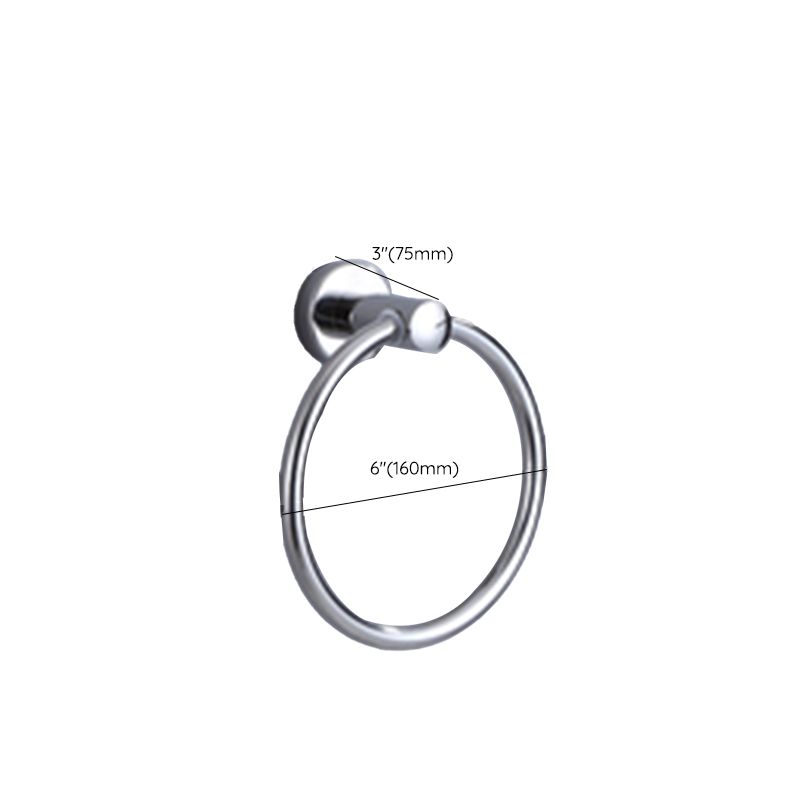 Lisslune | Modern Bathroom Set with Bathroom Shelf/Towel Bar Polished Chrome Bathroom Accessory Set
