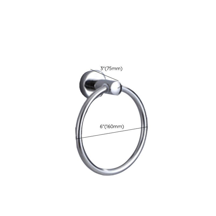 Lisslune | Modern Bathroom Set with Bathroom Shelf/Towel Bar Polished Chrome Bathroom Accessory Set