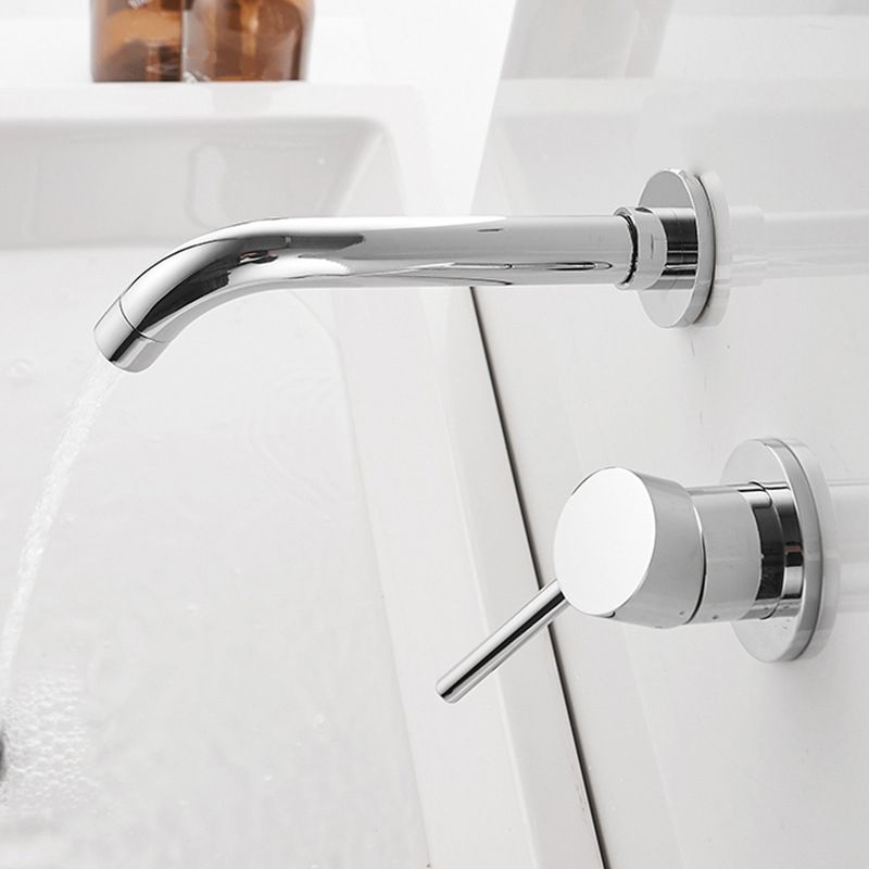 Lisslune | Wall-mounted faucet Glam Style sink bathroom faucet with lever handle