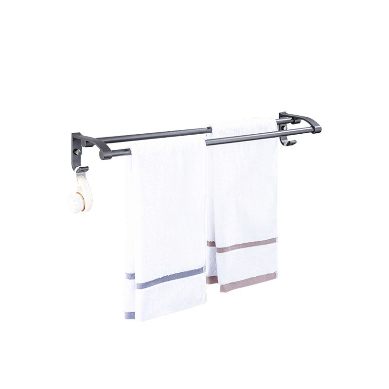 Lisslune | Matt gray bathroom accessory set bathroom shelf/towel holder & paper holder included