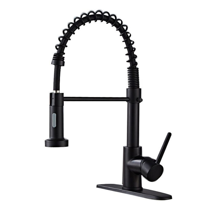 Lisslune | Glam Basin faucet Brass lever fittings Spring neck three-way outlet Bathroom sink faucet