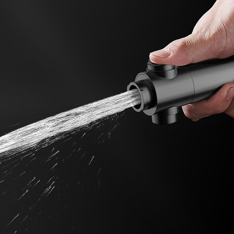 Lisslune | Bathroom Showerhead 5-Spray Round Handheld Shower Holder Wall Mount Showerhead