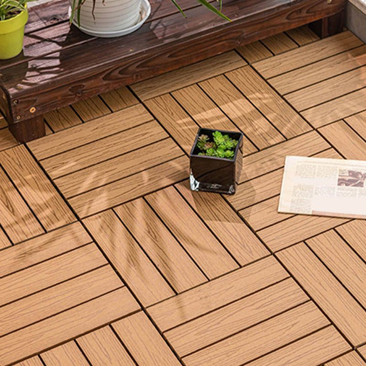 Lisslune | Classic wooden tiles for garden patio flooring to lay