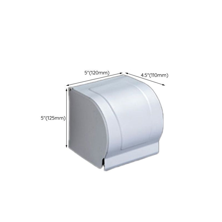 Lisslune | Silver Modern Bathroom Accessory Set with Bath Shelf/Towel Holder & Bathrobe Hook