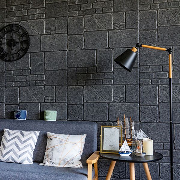 Lisslune | Modern Wall Covering 3D Brick Peel and Stick Waterproof Wall Covering