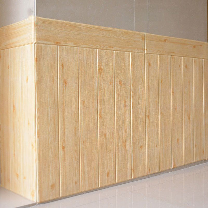Lisslune | Polygon Peel and Stick Back Wall Tile PVC Wood Peel and Stick Tile