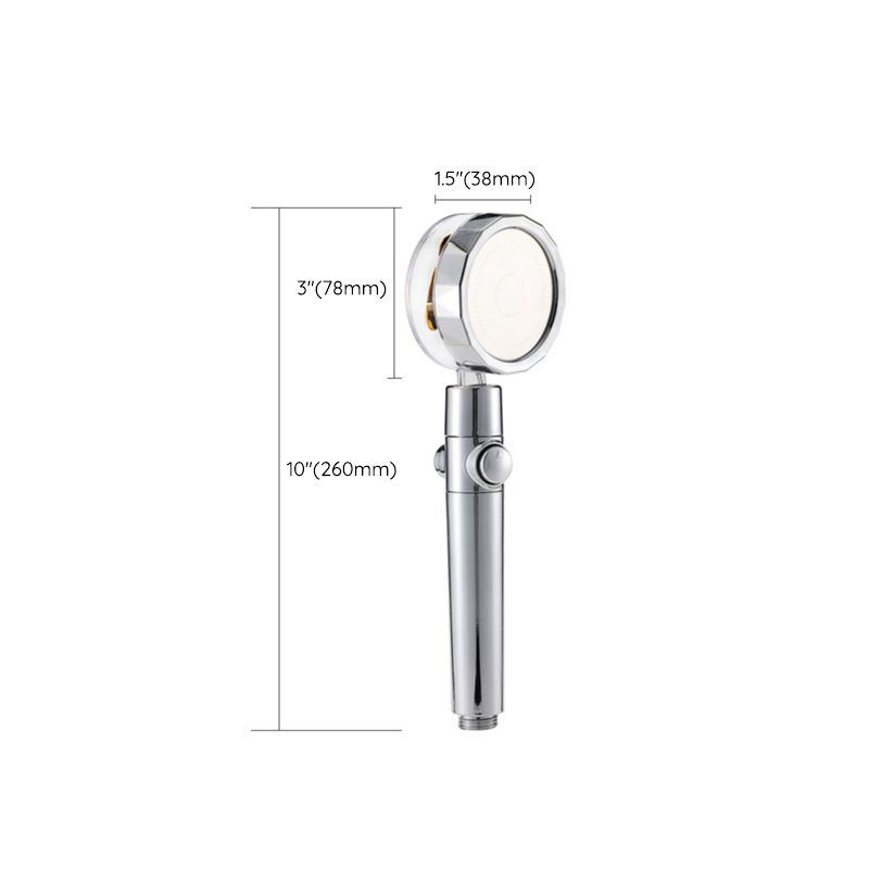 Lisslune | Round shower head adjustable water flow handheld shower head with water filtration