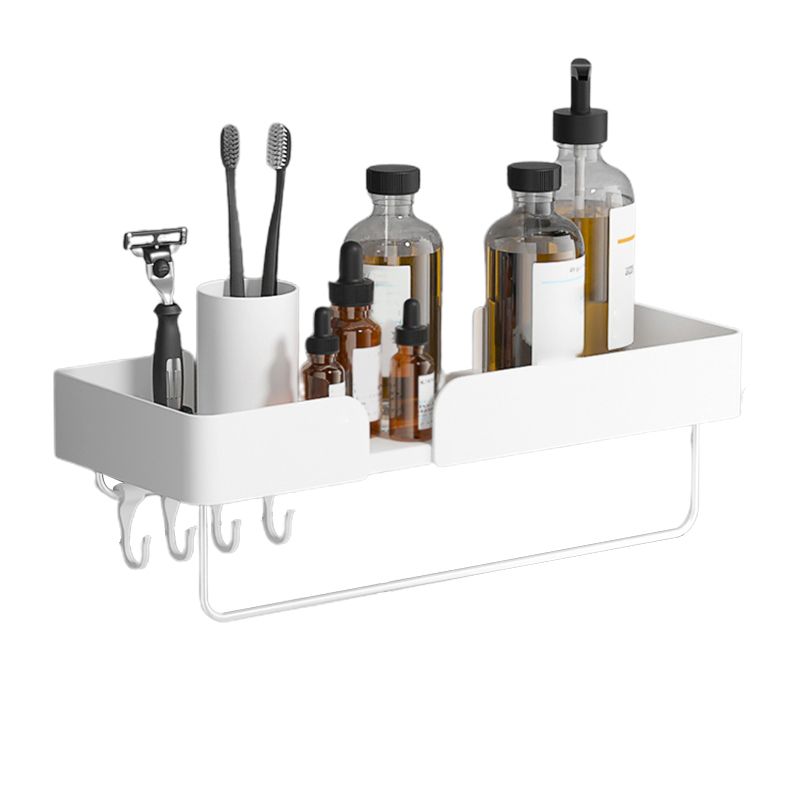 Lisslune | White Bathroom Set Modern 1/2/3 - Pieces Stainless Steel Bathroom Shelf