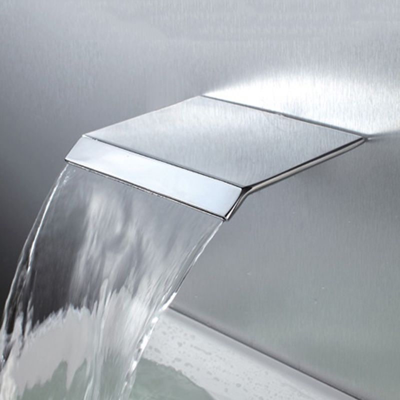 Lisslune | Modern Wall-Mounted Bathroom Faucet Low Arc Solid Brass Faucet
