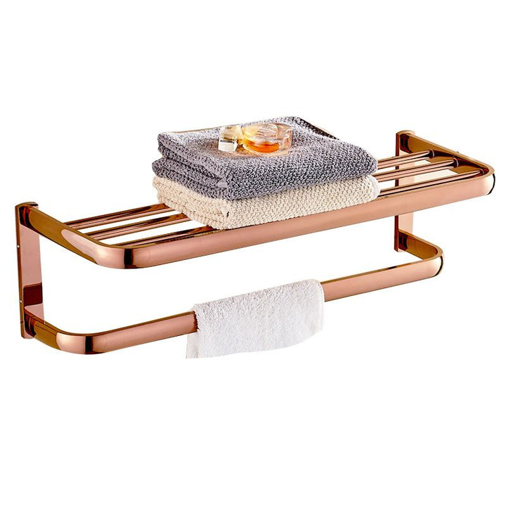 Lisslune | 6-piece Bathroom Accessory Set Vintage Brass Bath Hardware Set