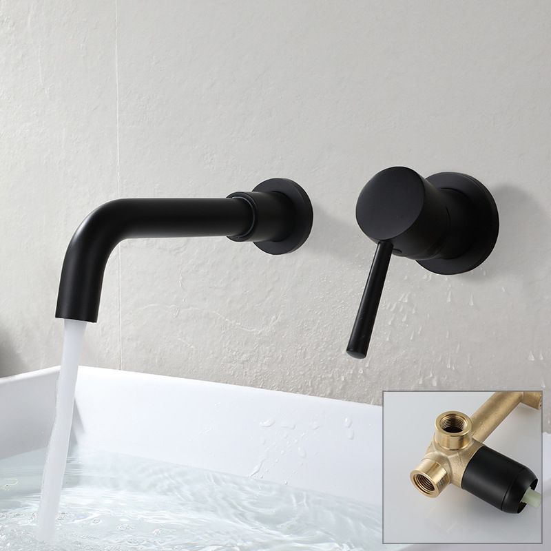 Lisslune | Industrial Wall-Mounted Bathroom Faucet 2-Hole Swivel Spout Sink Faucet