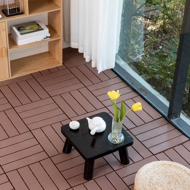 Lisslune | Waterproof Engineering Parquet Modern Floor Tiles for Garden and Outdoor