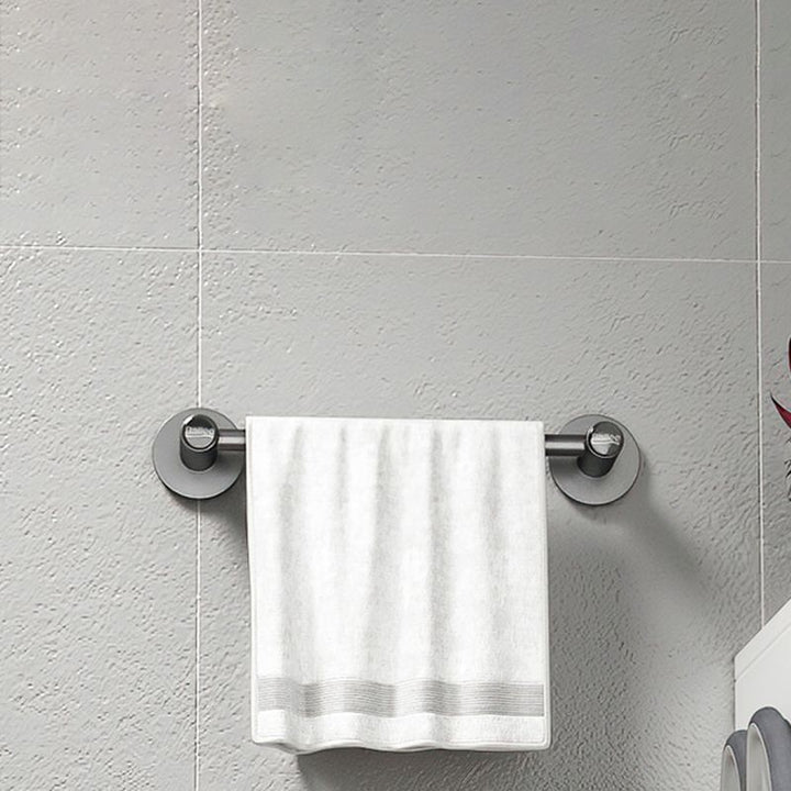 Lisslune | 2-piece modern bathroom accessories set metal slipper rack/towel bar