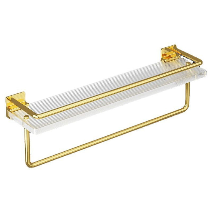Lisslune | Modern Silver/Gold Bathroom Hardware Set Bathroom Shelf Bathroom Set