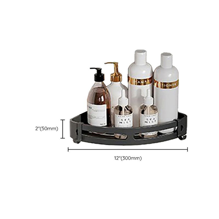 Lisslune | Chrome/Black Classic Bathroom Accessories Set Modern Bath Shelf/Towel Bar & Paper Holder