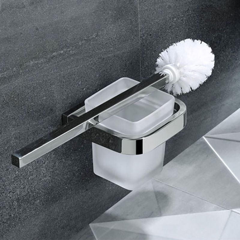 Lisslune | Polished Chrome Modern Bathroom Accessory Set made of Stainless Steel Towel Holder/Soap Dish