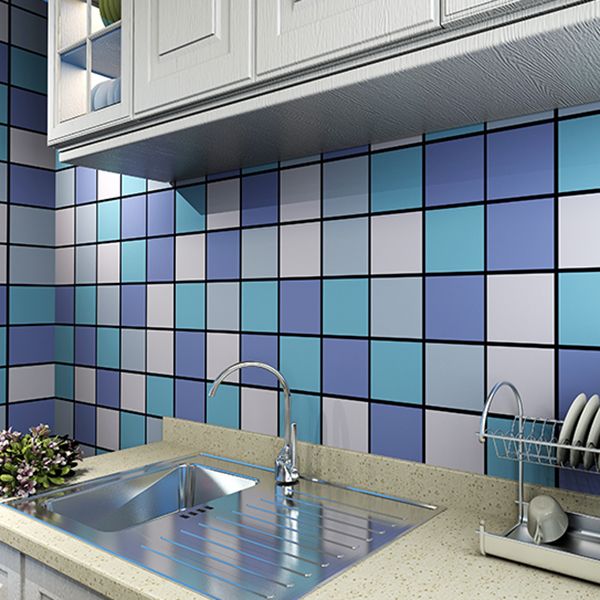 Lisslune | Mosaic tiles removing and applying tile roll kitchen waterproof splash guard wall tiles
