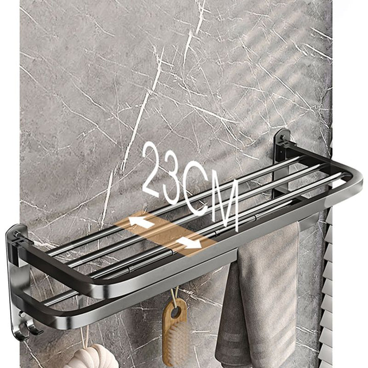 Lisslune | Modern gray bathroom accessory set bathroom shelf bath hardware set