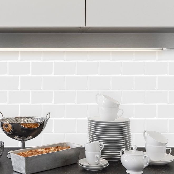 Lisslune | Modern Tile Peel & Stick PVC Rectangular Subway Tile Peel and Stick Wall Tile
