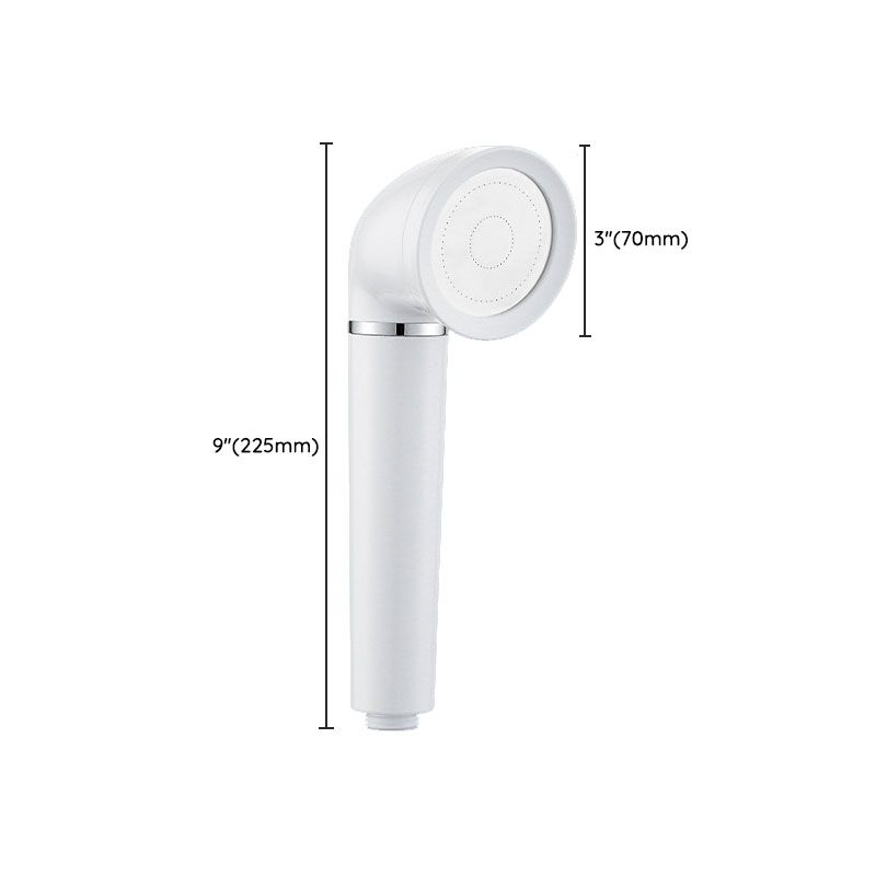 Lisslune | White round shower head plastic supercharged hand shower