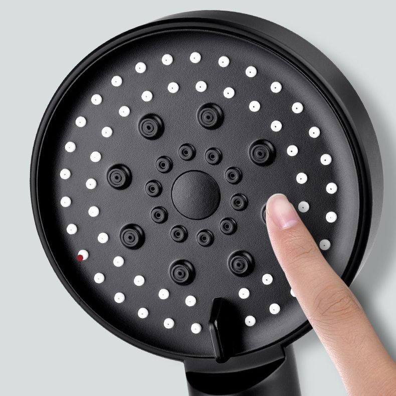 Lisslune | Round Spray Shower Head 6 Settings Adjustable Water Flow Handheld Shower Head