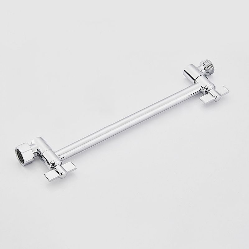 Lisslune | Silver Square Fixed Shower Head Modern Style Wall Mounted Shower Head