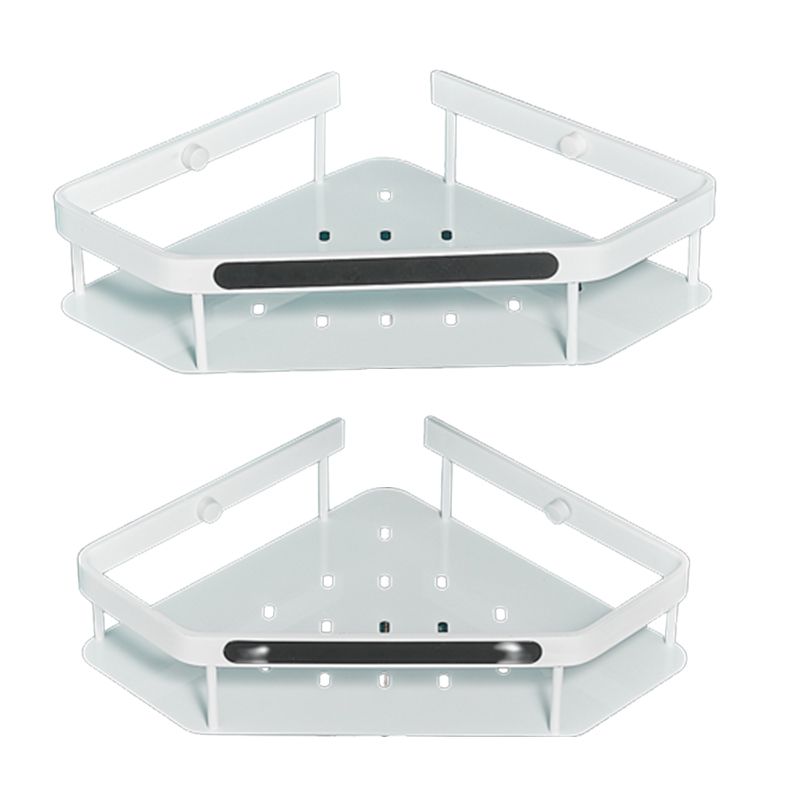 Lisslune | Matt white 3-piece modern bathroom accessory set, bathroom shelf