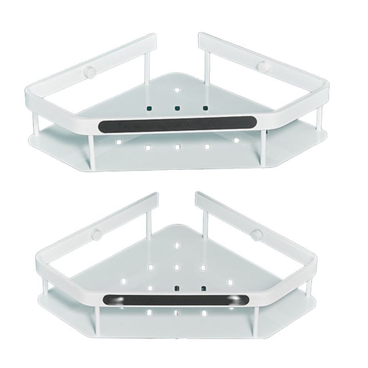 Lisslune | Matt white 3-piece modern bathroom accessory set, bathroom shelf