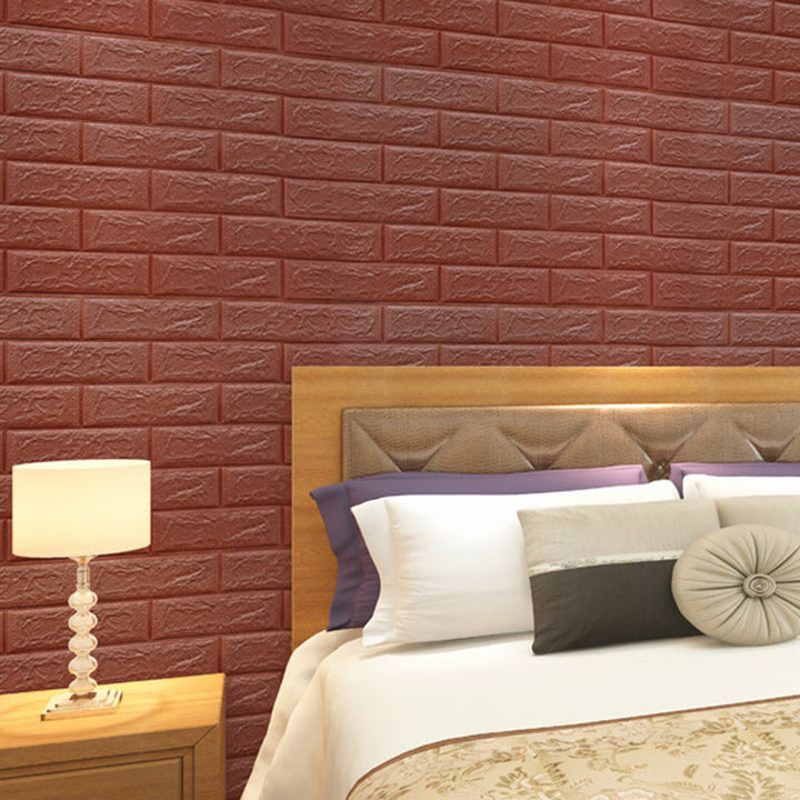 Lisslune | Industrial Wall Paneling Peel and Stick Wood Look Design Waterproof Foam Wall Paneling