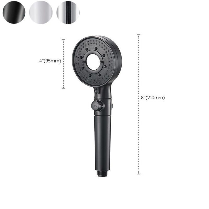 Lisslune | Round Shower Head Plastic Modern Shower Head with Adjustable Spray Pattern