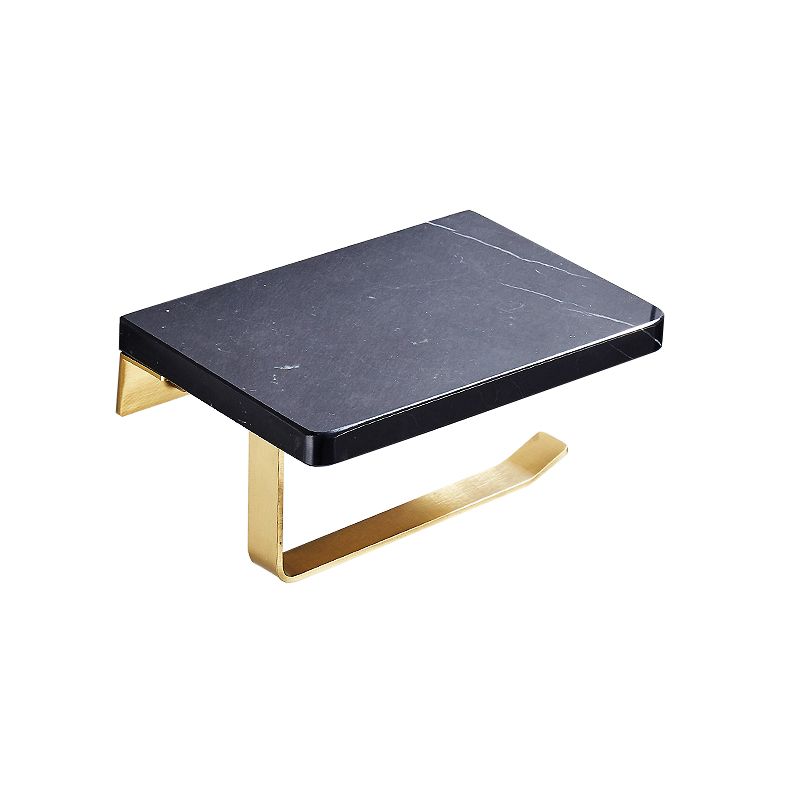 Lisslune | Metal and Marble Bathroom Minimalist Accessory as a Single Item or in a Set in Gold