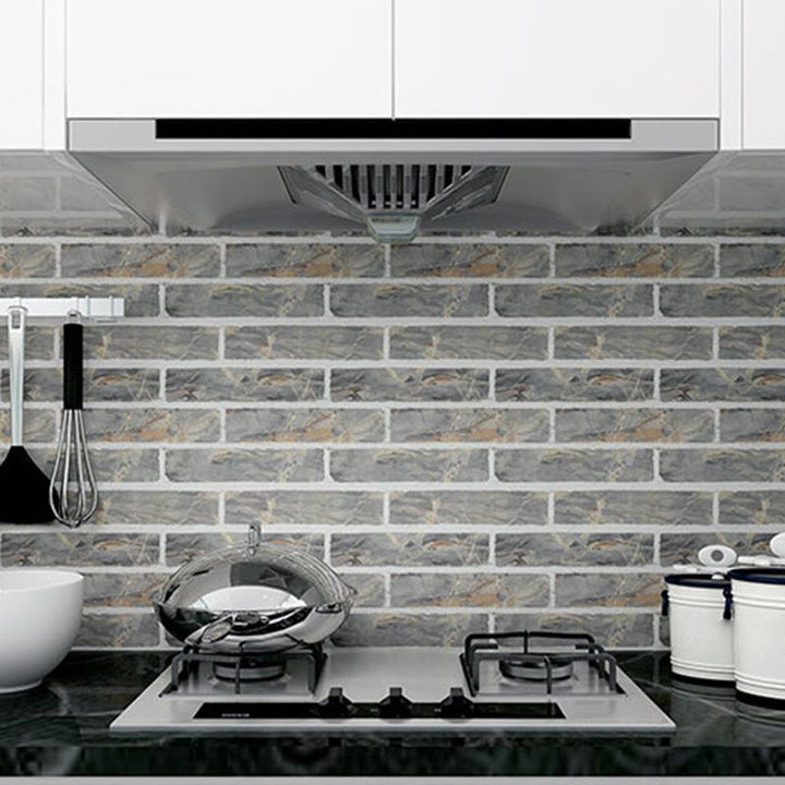 Lisslune | Peel & Stick Tiles Square Stain Resistant Plastic Peel and Stick Tiles for Kitchen 20 Pack