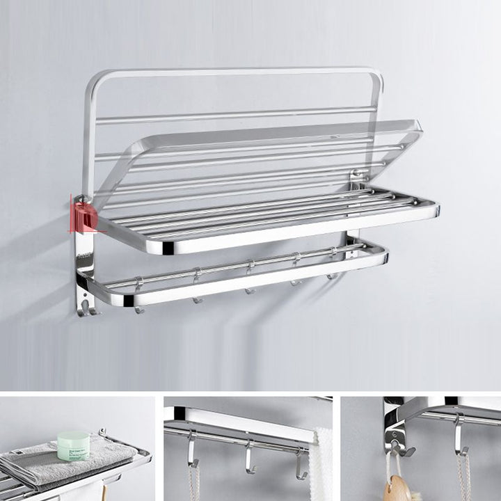 Lisslune | Modern Stainless Steel Bathroom Accessories Towel Bar Bathroom Set
