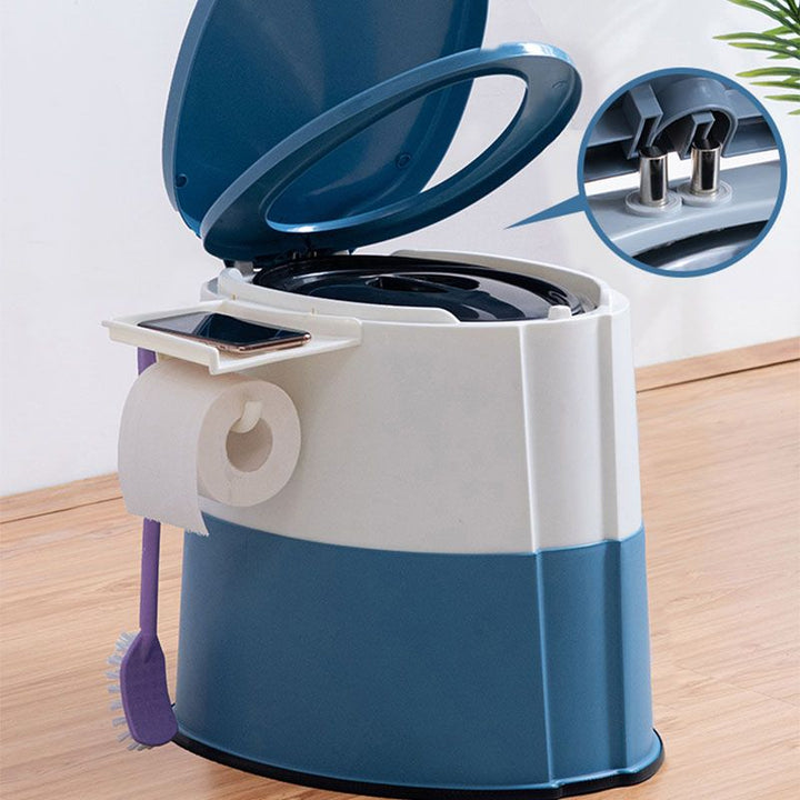 Lisslune | Modern Flush Toilet Plastic Round Floor Mounted Toilet Bowl for Bathroom