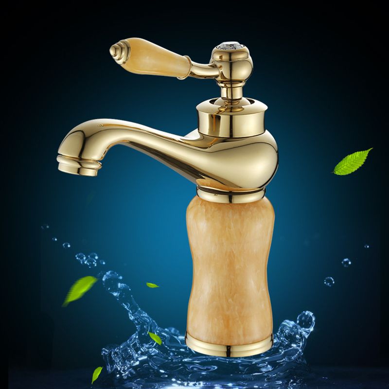 Lisslune | Luxury Vessel Faucet Brass Lever Handles Low Arc Sink Faucet