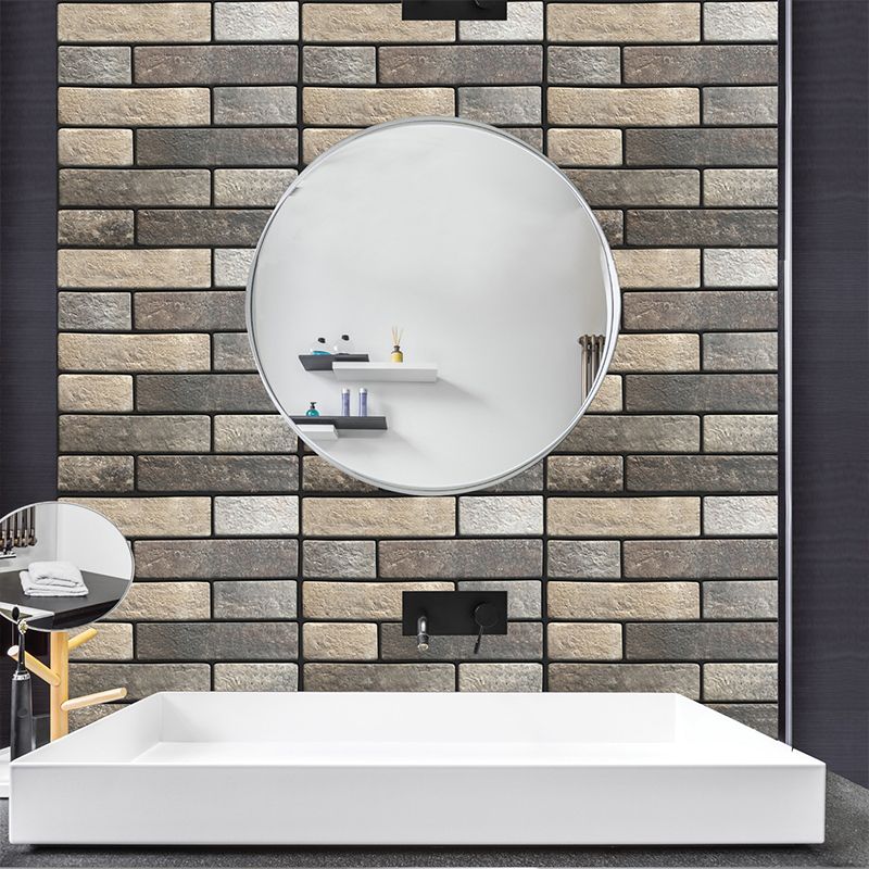 Lisslune | Modern Matte Peel and Stick Tile Rectangular PVC Subway Tile for Bathroom