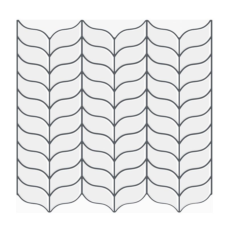 Lisslune | Mosaic tile Peel & Stick Tile PVC Kitchen backsplash Peel and Stick Wall Tile Set of 2