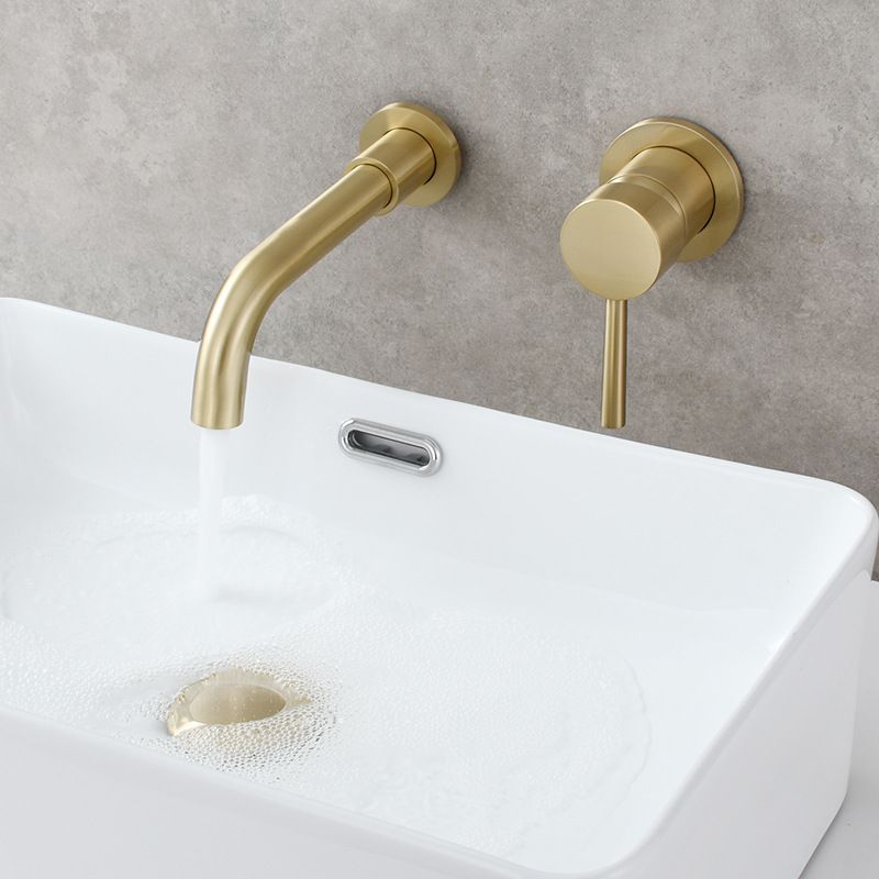 Lisslune | Single Hole Wall Mounted Bathroom Faucet Swivel Spout Sink Faucet
