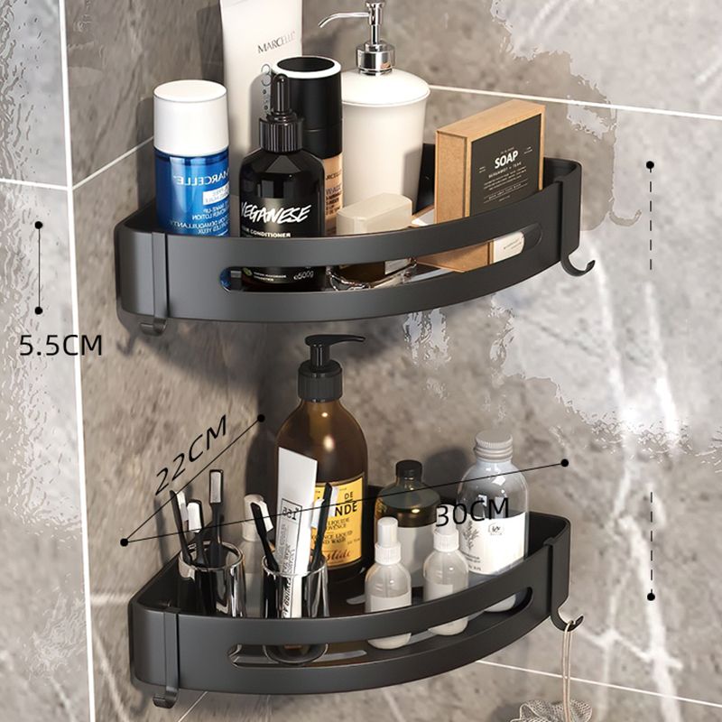 Lisslune | Modern Bathroom Hardware Set Matte Black Metal Bathroom Accessory Kit