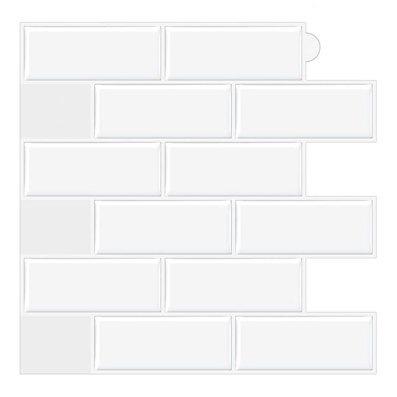 Lisslune | Peel & Stick Subway Tile PVC Stain Resistant Rectangular Peel and Stick Tile for the Kitchen
