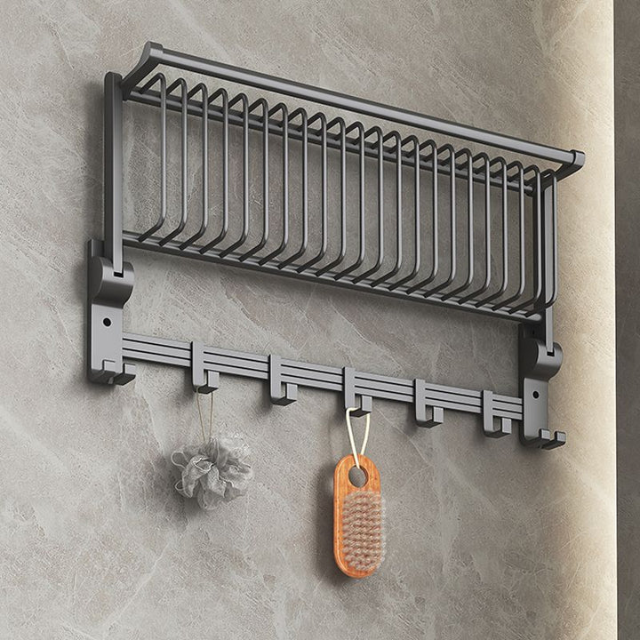 Lisslune | Modern gray aluminum bathroom accessories set