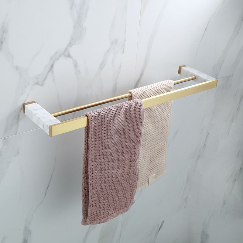 Lisslune | Polished Brass Bathroom Accessory Set Marble Bathroom Hardware