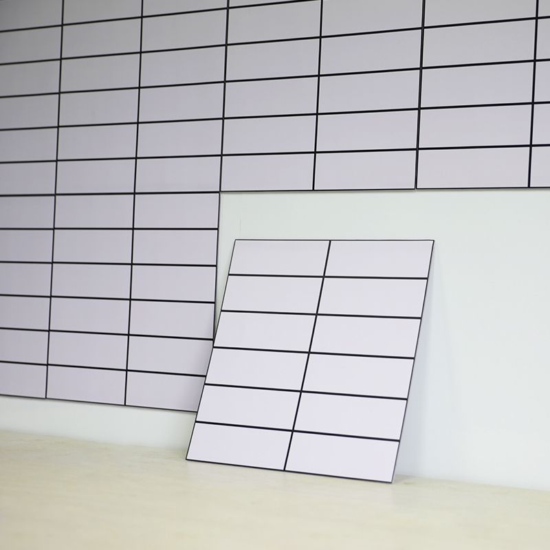 Lisslune | Tile Stripping & Sticking Rectangle White Plastic Waterproof Tile Stripping & Sticking for Shower 10-Pack
