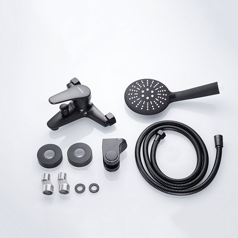 Lisslune | Modern Bathtub Faucet Lever Handle Wall Mounted Fixed Bathtub Faucet