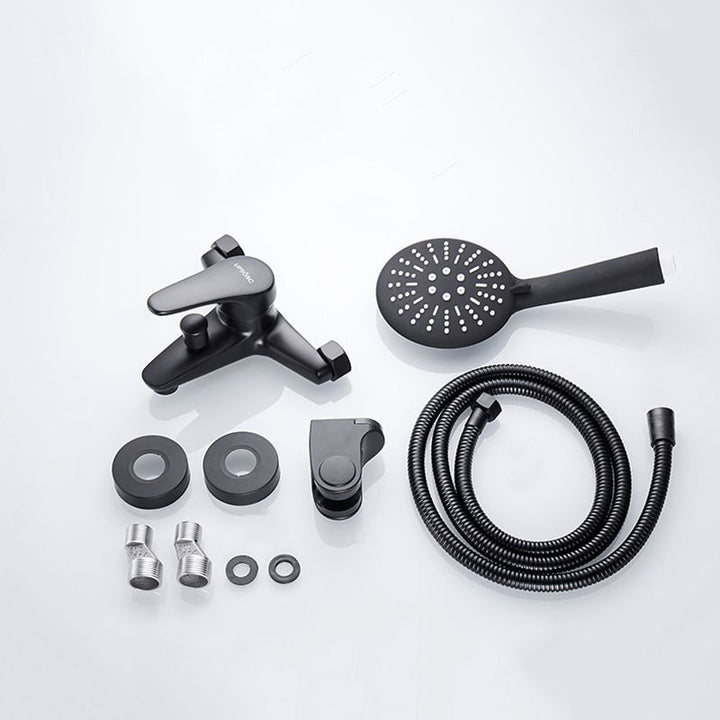 Lisslune | Modern Bathtub Faucet Lever Handle Wall Mounted Fixed Bathtub Faucet