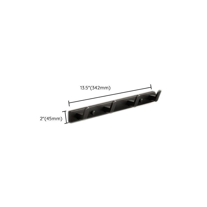Lisslune | Modern Bathroom Set Matte Black Bathroom Shelf Towel Holder Bathroom Accessories Set