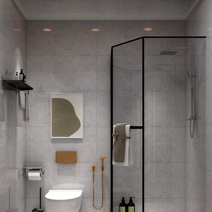Lisslune | Bathroom single tile marble pattern peel-and-stick tiles backing plate